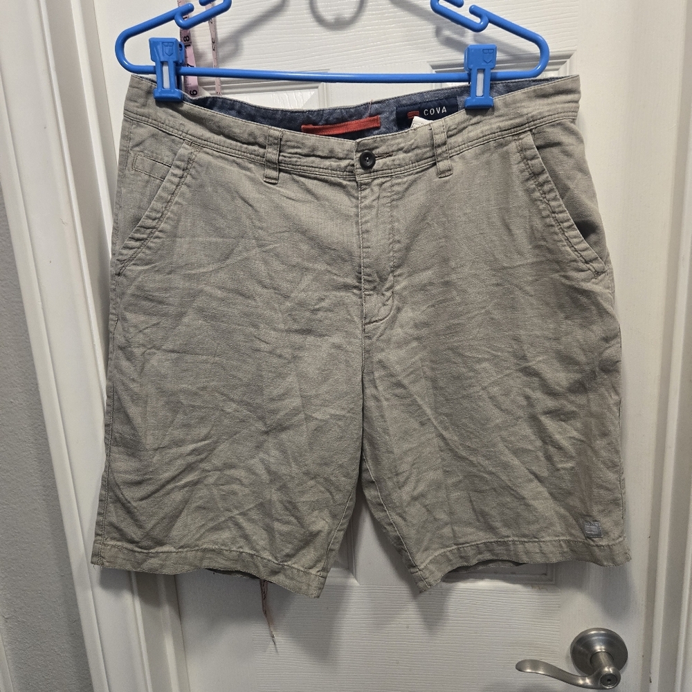 Cova linen blend shorts size 34